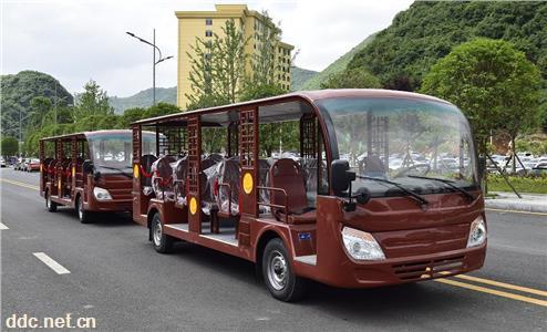  23座仿古电动观光车，大承载观光车，电动长续航